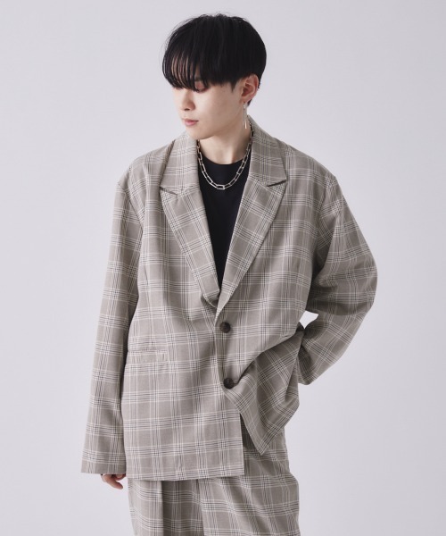 EDEL（エーデル）の「EDEL - ピークドラペルテーラードジャケット（テーラードジャケット・メンズ・ブラック/チェック・MEDIUM/LARGE）」の19枚目の写真