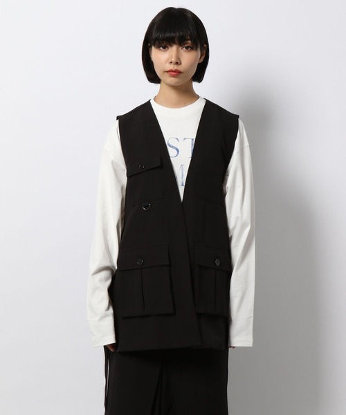 PAGEBOY（ページボーイ）の「クリアミリタリーベスト（その他アウター・レディース・ブラック系その他/ブラック/グレイッシュベージュ・FREE）」の17枚目の写真