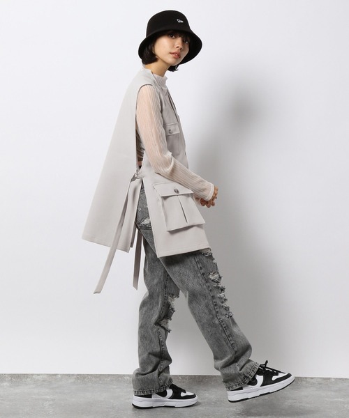 PAGEBOY（ページボーイ）の「クリアミリタリーベスト（その他アウター・レディース・ブラック系その他/ブラック/グレイッシュベージュ・FREE）」の15枚目の写真