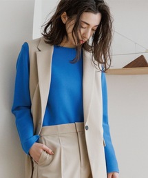 OPAQUE.CLIP | オーガニックコットン ボートネックニット【洗濯機洗い可/UVケア/7色展開】(ニット/セーター)