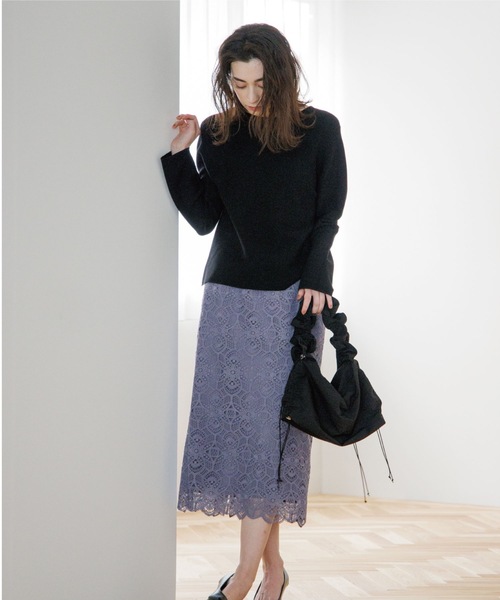 OPAQUE.CLIP(オペークドットクリップ)の「◆オーガニックコットン ボートネックニット【洗濯機洗い可/UVケア/7色展開】(ニット/セーター・レディース・レモンイエロー/ブルー/ホワイト系5/ライトグレー/ブラック/オフホワイト/グリーン・38/36/40/34/42)」の16枚目の写真