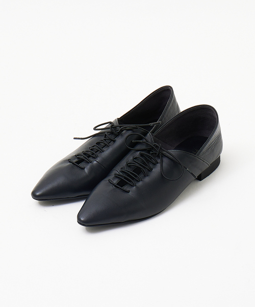 PICHE ABA HOUSE レースアップ ソフトバブーシュ 黒 PICHE ABA HOUSE レースアップ ソフトバブーシュ 黒