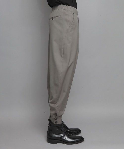 ato アトウ サルエルパンツ クラシックウール グレー 46 ATO ファッション ato アトウ サルエルパンツ クラシックウール