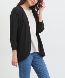 Honeys | ８分袖ラウンドカーディガン(カーディガン/ボレロ)