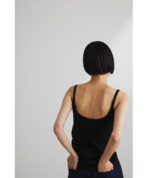 STYLEMIXER（スタイルミキサー）の「バックオープンカップ付きキャミソール（キャミソール・レディース・ホワイト/ブラック/ベージュ・SMALL/MEDIUM）」の4枚目の写真