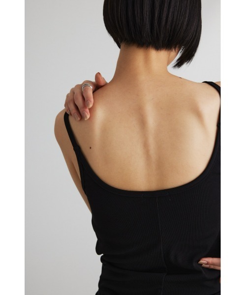 STYLEMIXER（スタイルミキサー）の「バックオープンカップ付きキャミソール（キャミソール・レディース・ホワイト/ブラック/ベージュ・SMALL/MEDIUM）」の18枚目の写真