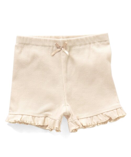 Ampersand(アンパサンド)の「ペチパンツ(レギンス/スパッツ・キッズ・サックスブルー/ピンク/アイボリー/チャコール・140/95/120)」の2枚目の写真