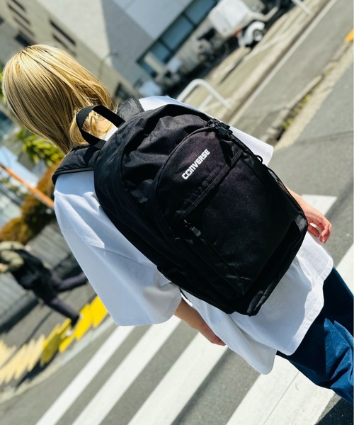 CONVERSE(コンバース)の「CONVERSE コンバース バックパック CV NEW LOGO POLY BACKPACK M / 18421900(バックパック/リュック・レディース・ブラック/ピンク/ホワイト/サックスブルー・FREE)」の12枚目の写真