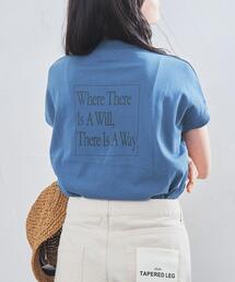 リピT・バックプリントハイネックTシャツ(WEB限定カラー)
