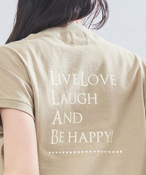 coen(コーエン)の「リピT・バックプリントハイネックTシャツ(WEB限定カラー)(Tシャツ/カットソー・レディース・ナチュラル/ホワイト/ベージュ/ダークグレー/コバルトブルー・M/L)」の10枚目の写真