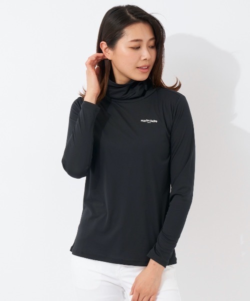 marie claire(マリ・クレール)の「【marie claire:マリ.クレール】レディース長袖ハイネックインナーシャツ ゴルフ(シャツ/ブラウス・レディース・ホワイト/ネイビー/ブラック・MEDIUM/LARGE/X-LARGE)」の3枚目の写真