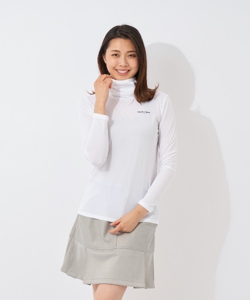 marie claire(マリ・クレール)の「【marie claire:マリ.クレール】レディース長袖ハイネックインナーシャツ ゴルフ(シャツ/ブラウス・レディース・ホワイト/ネイビー/ブラック・MEDIUM/LARGE/X-LARGE)」の4枚目の写真