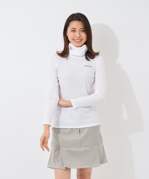 marie claire(マリ・クレール)の「【marie claire:マリ.クレール】レディース長袖ハイネックインナーシャツ ゴルフ(シャツ/ブラウス・レディース・ホワイト/ネイビー/ブラック・MEDIUM/LARGE/X-LARGE)」の5枚目の写真