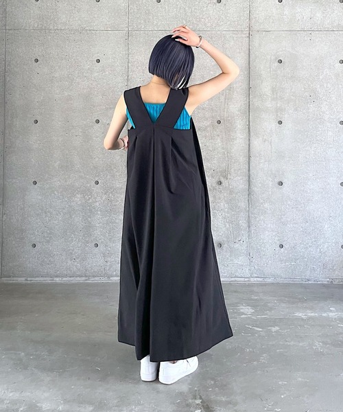 PAGEBOY（ページボーイ）の「タックボリュームジャンスカ（ジャンパースカート・レディース・オレンジ系その他/ブラック/グレイッシュベージュ・S/M）」の5枚目の写真