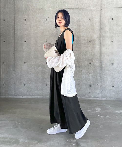 PAGEBOY（ページボーイ）の「タックボリュームジャンスカ（ジャンパースカート・レディース・オレンジ系その他/ブラック/グレイッシュベージュ・S/M）」の6枚目の写真