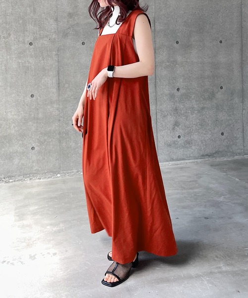 PAGEBOY（ページボーイ）の「タックボリュームジャンスカ（ジャンパースカート・レディース・オレンジ系その他/ブラック/グレイッシュベージュ・S/M）」の21枚目の写真