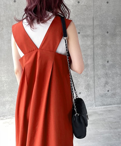 PAGEBOY（ページボーイ）の「タックボリュームジャンスカ（ジャンパースカート・レディース・オレンジ系その他/ブラック/グレイッシュベージュ・S/M）」の22枚目の写真