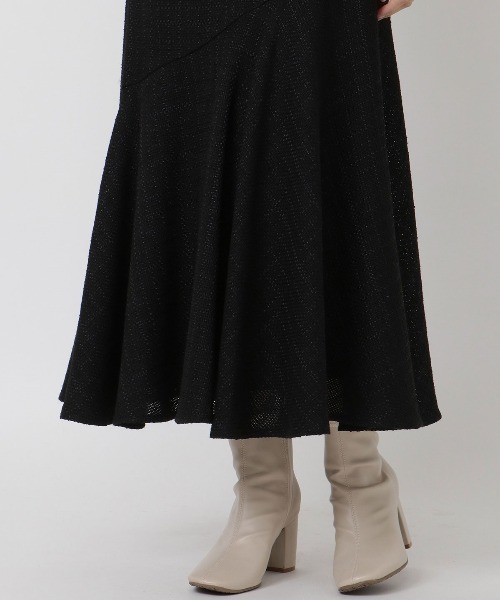 WILLSELECTION（ウィルセレクション）の「ツイードマーメイドスカート（スカート・レディース・ブラック/ミント/オフホワイト・MEDIUM/SMALL）」の13枚目の写真