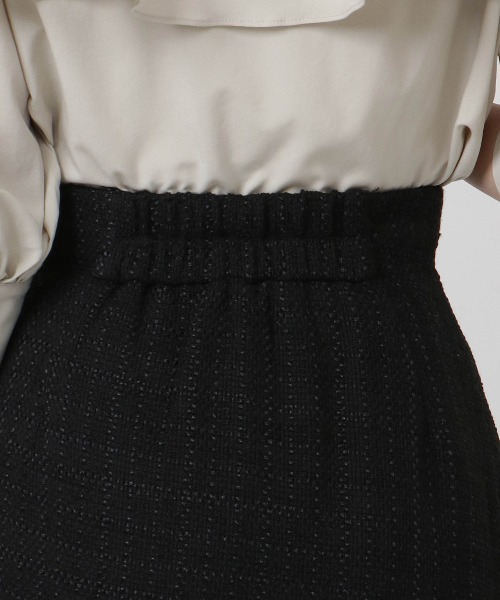 WILLSELECTION（ウィルセレクション）の「ツイードマーメイドスカート（スカート・レディース・ブラック/ミント/オフホワイト・MEDIUM/SMALL）」の14枚目の写真