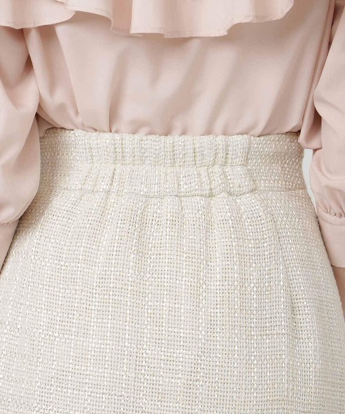 WILLSELECTION（ウィルセレクション）の「ツイードマーメイドスカート（スカート・レディース・ブラック/ミント/オフホワイト・MEDIUM/SMALL）」の7枚目の写真