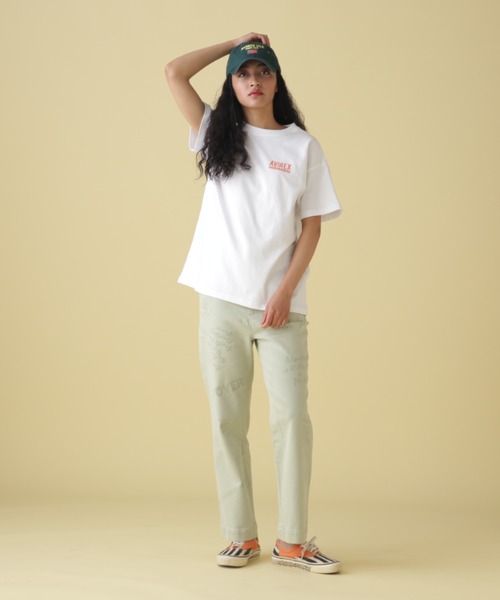 AVIREX（アヴィレックス）の「1COLOR TOMCAT T-SHIRT/ 1カラートムキャットTシャツ（Tシャツ/カットソー・レディース・オフホワイト/ブラック・FREE）」の16枚目の写真