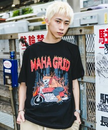 MAHAGRID | 『mahagrid/マハグリッド』SKELETON BIKER TEE/スケルトンバイク 半袖Tシャツ カットソー(Tシャツ/カットソー)