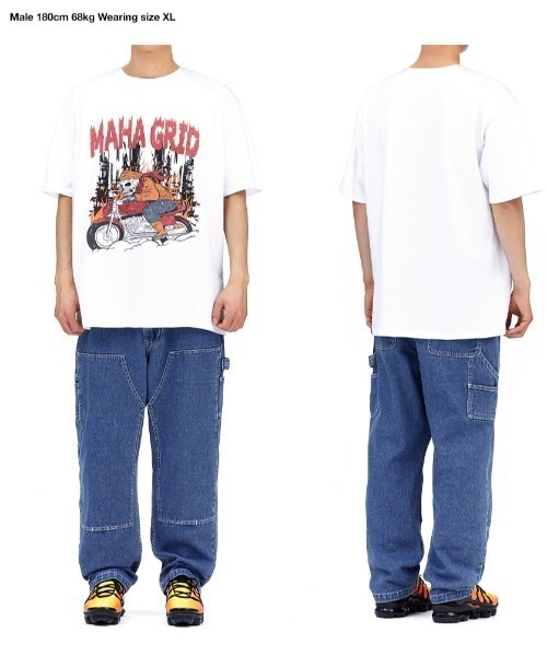 mahagrid/マハグリッド』SKELETON BIKER TEE/スケルトンバイク