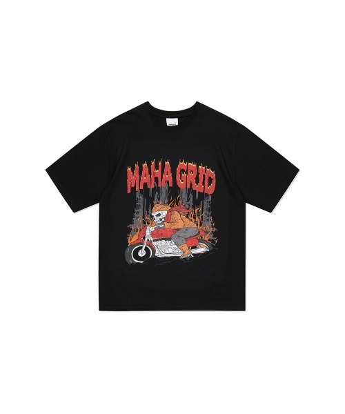 mahagrid/マハグリッド』SKELETON BIKER TEE/スケルトンバイク