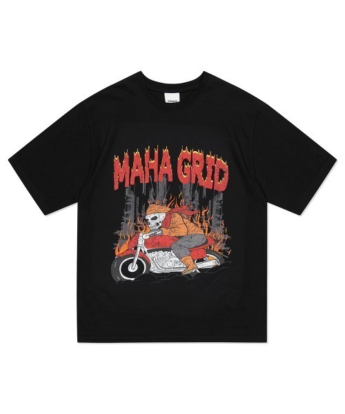mahagrid/マハグリッド』SKELETON BIKER TEE/スケルトンバイク