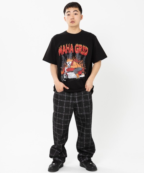 mahagrid/マハグリッド』SKELETON BIKER TEE/スケルトンバイク