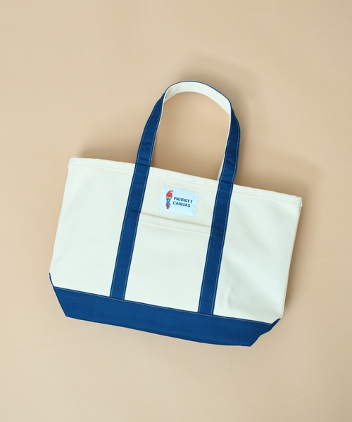 PARROTT CANVAS（パロットキャンバス）の「【PARROTT CANVAS】パロットキャンバス グリーンビルクラシックトートバッグ ミディアム（トートバッグ・レディース・レッド/イエロー/オレンジ/ネイビー/オリーブ/ライトブルー/ブルー・FREE）」の4枚目の写真