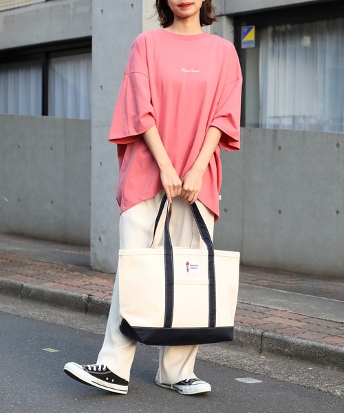 PARROTT CANVAS（パロットキャンバス）の「【PARROTT CANVAS】パロットキャンバス グリーンビルクラシックトートバッグ ミディアム（トートバッグ・レディース・レッド/イエロー/オレンジ/ネイビー/オリーブ/ライトブルー/ブルー・FREE）」の15枚目の写真