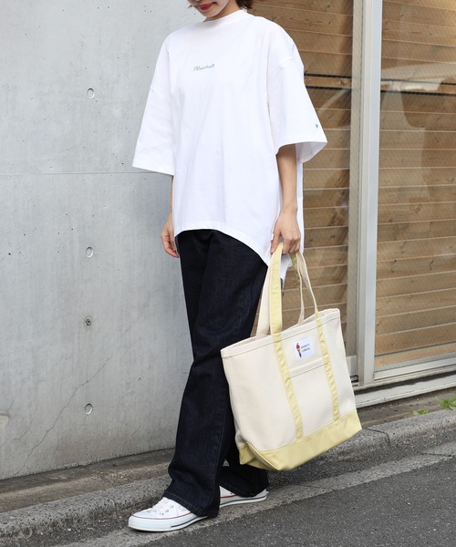 PARROTT CANVAS（パロットキャンバス）の「【PARROTT CANVAS】パロットキャンバス グリーンビルクラシックトートバッグ ミディアム（トートバッグ・レディース・レッド/イエロー/オレンジ/ネイビー/オリーブ/ライトブルー/ブルー・FREE）」の20枚目の写真