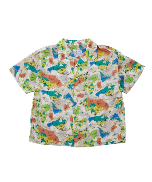 Ocean&Ground（オーシャン&グラウンド）の「カメハメハシャツ(90～140cm)（シャツ/ブラウス・キッズ・マルチ/ベージュ/グリーン/アイボリー・90/100/110/120/130/140）」の3枚目の写真