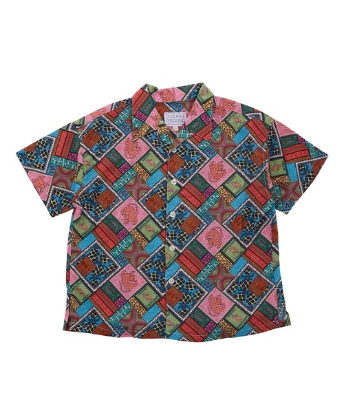 Ocean&Ground（オーシャン&グラウンド）の「カメハメハシャツ(90～140cm)（シャツ/ブラウス・キッズ・マルチ/ベージュ/グリーン/アイボリー・90/100/110/120/130/140）」の4枚目の写真