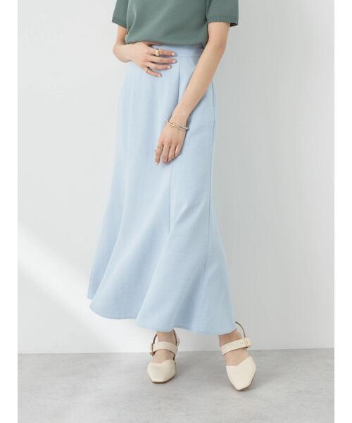 earth music&ecology（アースミュージックアンドエコロジー）の「マーメイドスカート（スカート・レディース・ドット/サックスブルー/アイボリー/ネイビー・M/S）」の6枚目の写真