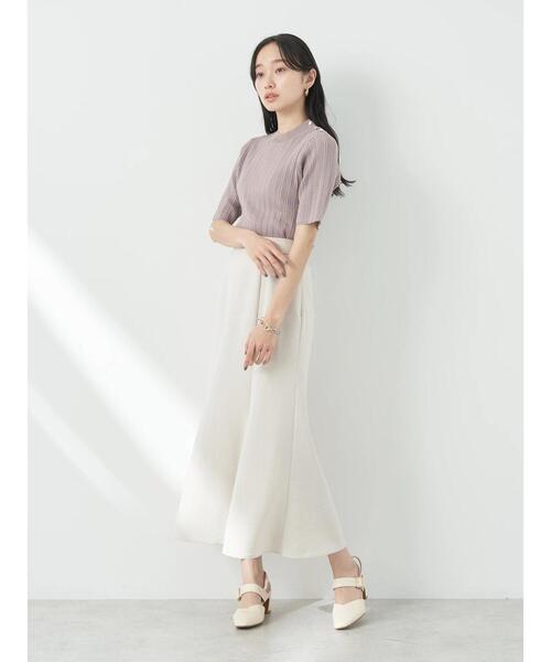 earth music&ecology（アースミュージックアンドエコロジー）の「マーメイドスカート（スカート・レディース・ドット/サックスブルー/アイボリー/ネイビー・M/S）」の15枚目の写真