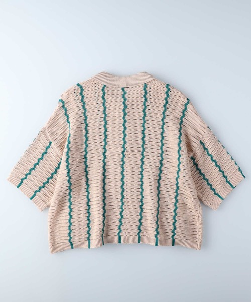 BACK NUMBER（バックナンバー）の「【BACK NUMBER】衿付き半袖カーディガン（カーディガン/ボレロ・レディース・ブラウン/キナリ・M/L）」の11枚目の写真