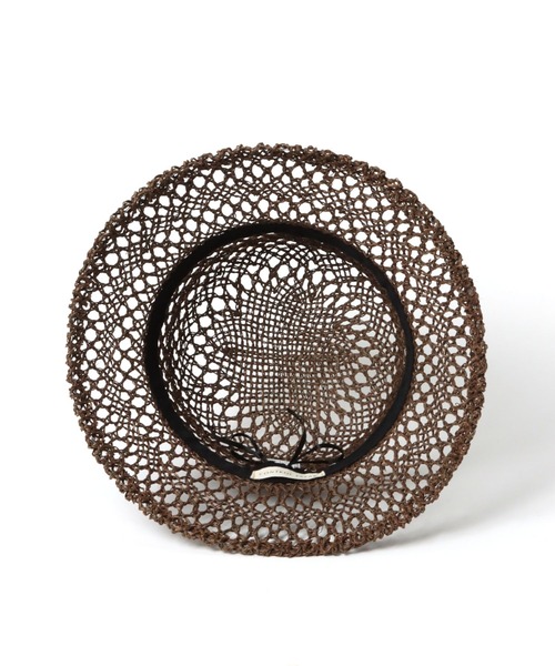 A part by（アパートバイ）の「【セレクト】スカシアミバケットハット（ハット・レディース・ライトベージュ/ブラウン・FREE）」の6枚目の写真