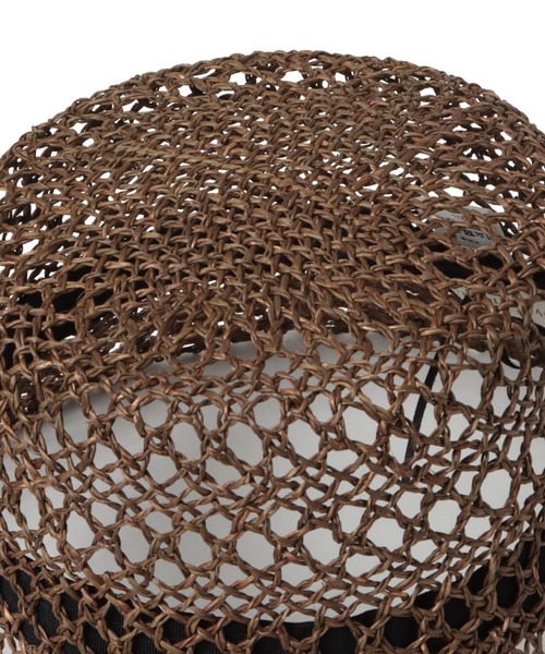 A part by（アパートバイ）の「【セレクト】スカシアミバケットハット（ハット・レディース・ライトベージュ/ブラウン・FREE）」の8枚目の写真