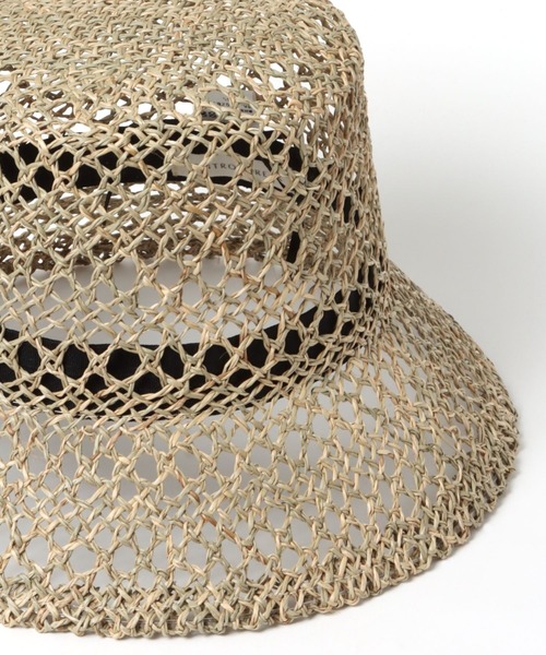 A part by（アパートバイ）の「【セレクト】スカシアミバケットハット（ハット・レディース・ライトベージュ/ブラウン・FREE）」の11枚目の写真