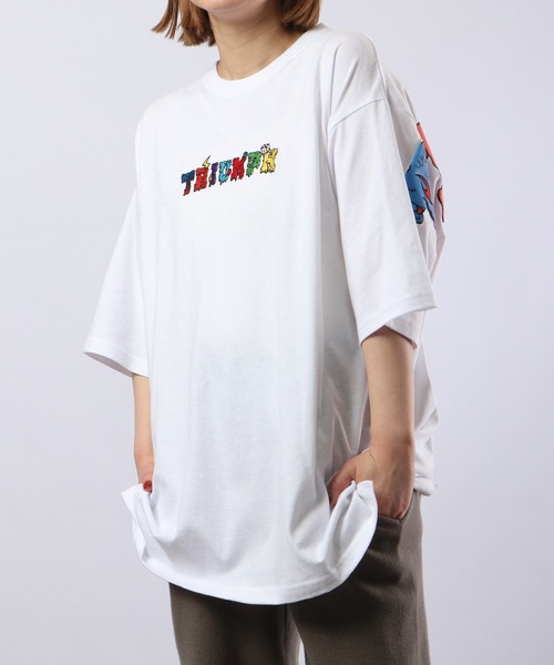 RE730(アールイーセブンサーティー)の「RE730 ビッグシルエット半袖Tシャツ(Tシャツ/カットソー・メンズ・ブラック系1/ブラック/イエロー/イエロー系1/ブルー系1/ホワイト/イエロー系2/ホワイト系1/ホワイト系2/ブラック系2/ブルー系2/ターコイズブルー・L/XL/M)」の3枚目の写真
