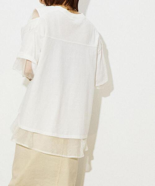 CONVERSE TOKYO(コンバーストウキョウ)の「REVERSIBLE SHEER TEE(Tシャツ/カットソー・レディース・ホワイト/ブラック・FREE)」の5枚目の写真