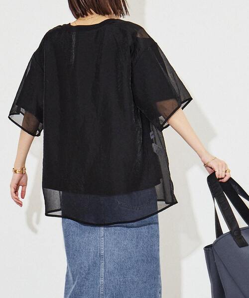 CONVERSE TOKYO(コンバーストウキョウ)の「REVERSIBLE SHEER TEE(Tシャツ/カットソー・レディース・ホワイト/ブラック・FREE)」の19枚目の写真