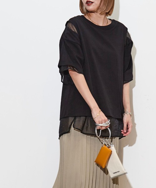 CONVERSE TOKYO(コンバーストウキョウ)の「REVERSIBLE SHEER TEE(Tシャツ/カットソー・レディース・ホワイト/ブラック・FREE)」の22枚目の写真