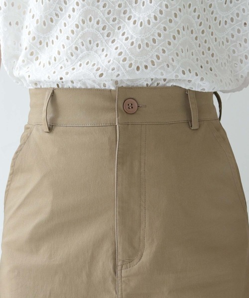 HER CLOSET（ハークローゼット）の「【shemoshelly】WEB限定ドローストリングカーゴバルーンスカート（スカート・レディース・ベージュ/ブラック/カーキ/ブルー・M）」の16枚目の写真