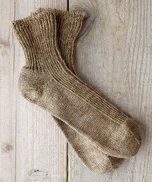 Put on socks（プットオンソックス）の「【Put on socks プットオンソックス】"Sea glass"シーグラス　リネンソックス（ソックス/靴下）」
