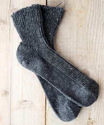 Put on socks（プットオンソックス）の「【Put on socks プットオンソックス】"Sea glass"シーグラス　リネンソックス（ソックス/靴下）」