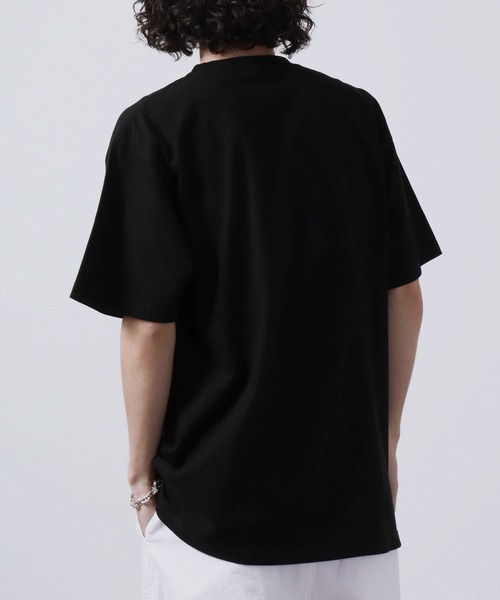 MODISH GAZE(モディシュガゼ)の「MODISH GAZE 7.4スーパーヘビーオンス 発泡プリント グラフィック 半袖Tシャツ COMFY(Tシャツ/カットソー・メンズ・パープル/ホワイト/ブラック・L/M/XL)」の5枚目の写真