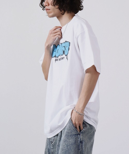 MODISH GAZE(モディシュガゼ)の「MODISH GAZE 7.4スーパーヘビーオンス 発泡プリント グラフィック 半袖Tシャツ COMFY(Tシャツ/カットソー・メンズ・パープル/ホワイト/ブラック・L/M/XL)」の18枚目の写真